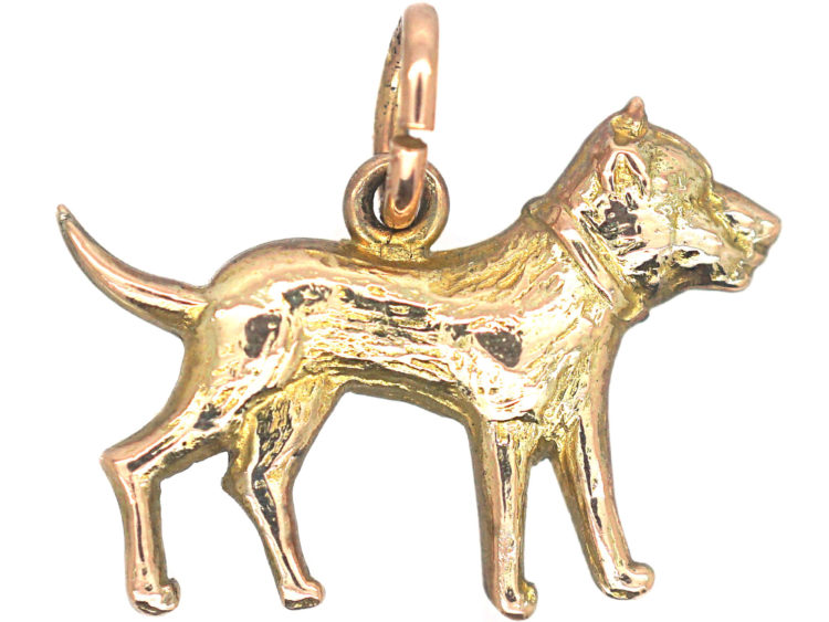 Edwardian 9ct Gold Terrier Charm