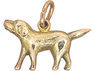 Edwardian 9ct Gold Spaniel Charm