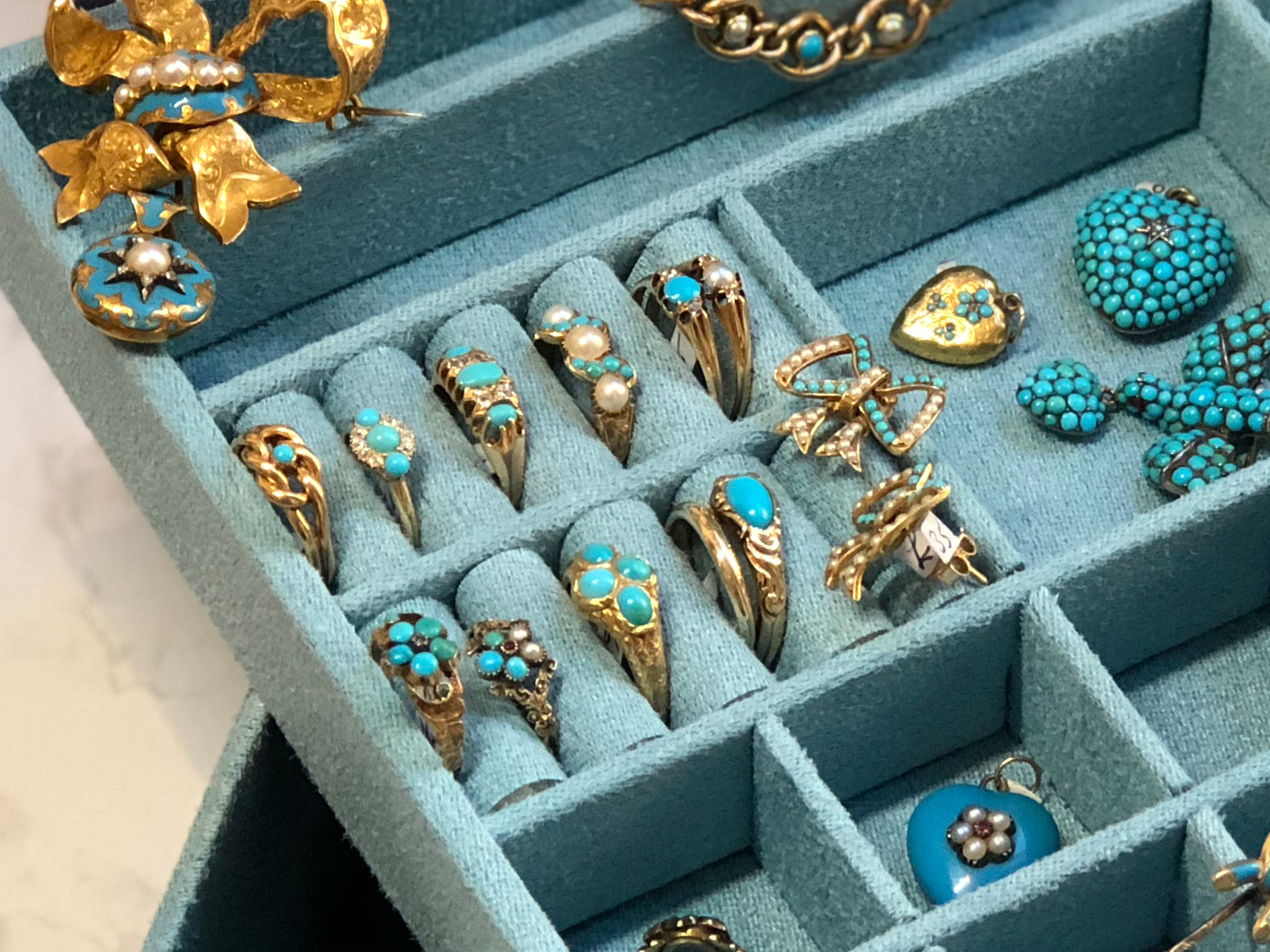 Turquoise Engagement Rings The Antique Jewellery Company