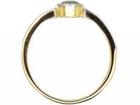 Art Deco 15ct Gold & Platinum, Aquamarine Ring