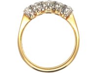 Early 20th Century 18ct Gold & Platinum, Five Stone Diamond Ring