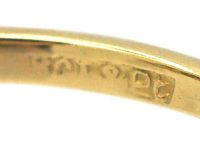 Edwardian 18ct Gold & Platinum Three Leaf Clover Ring set with Diamonds