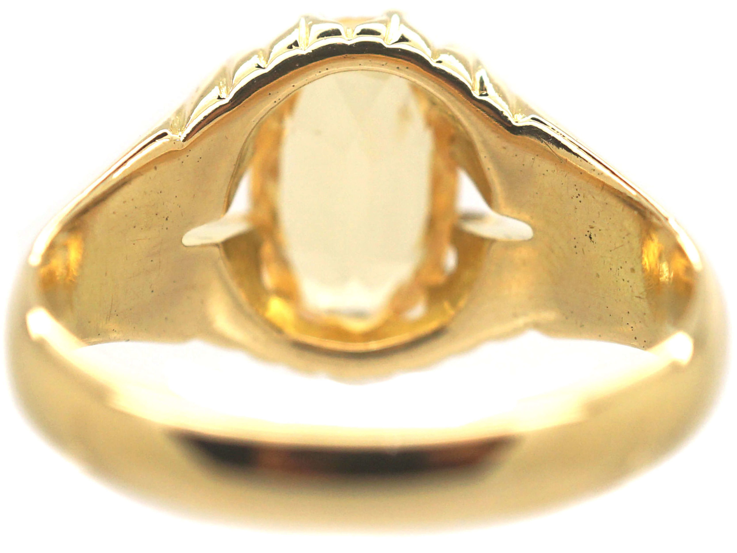 Victorian 18ct Gold & Topaz Ring (965P) | The Antique Jewellery Company