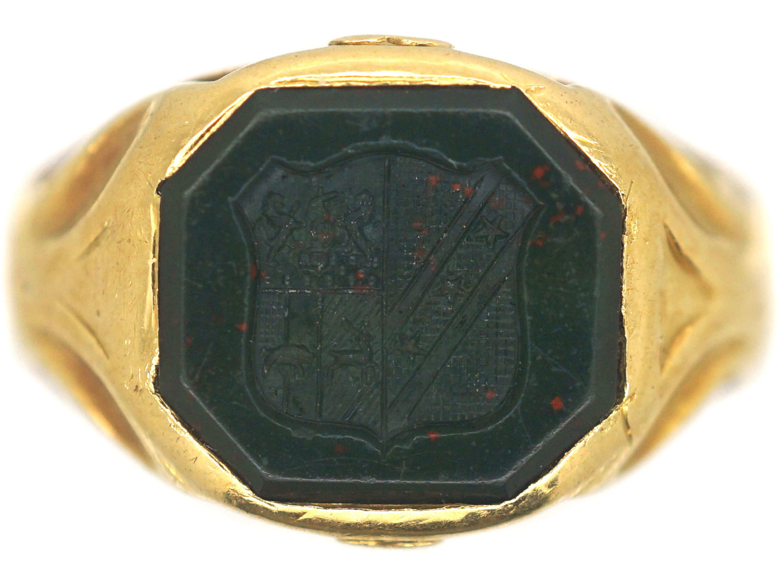 Mens vintage signet on sale rings