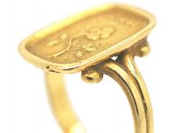 Victorian 18ct Gold Ring with Pense a Moi Motif
