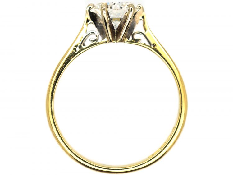 18ct Gold One Carat Diamond Solitaire Ring