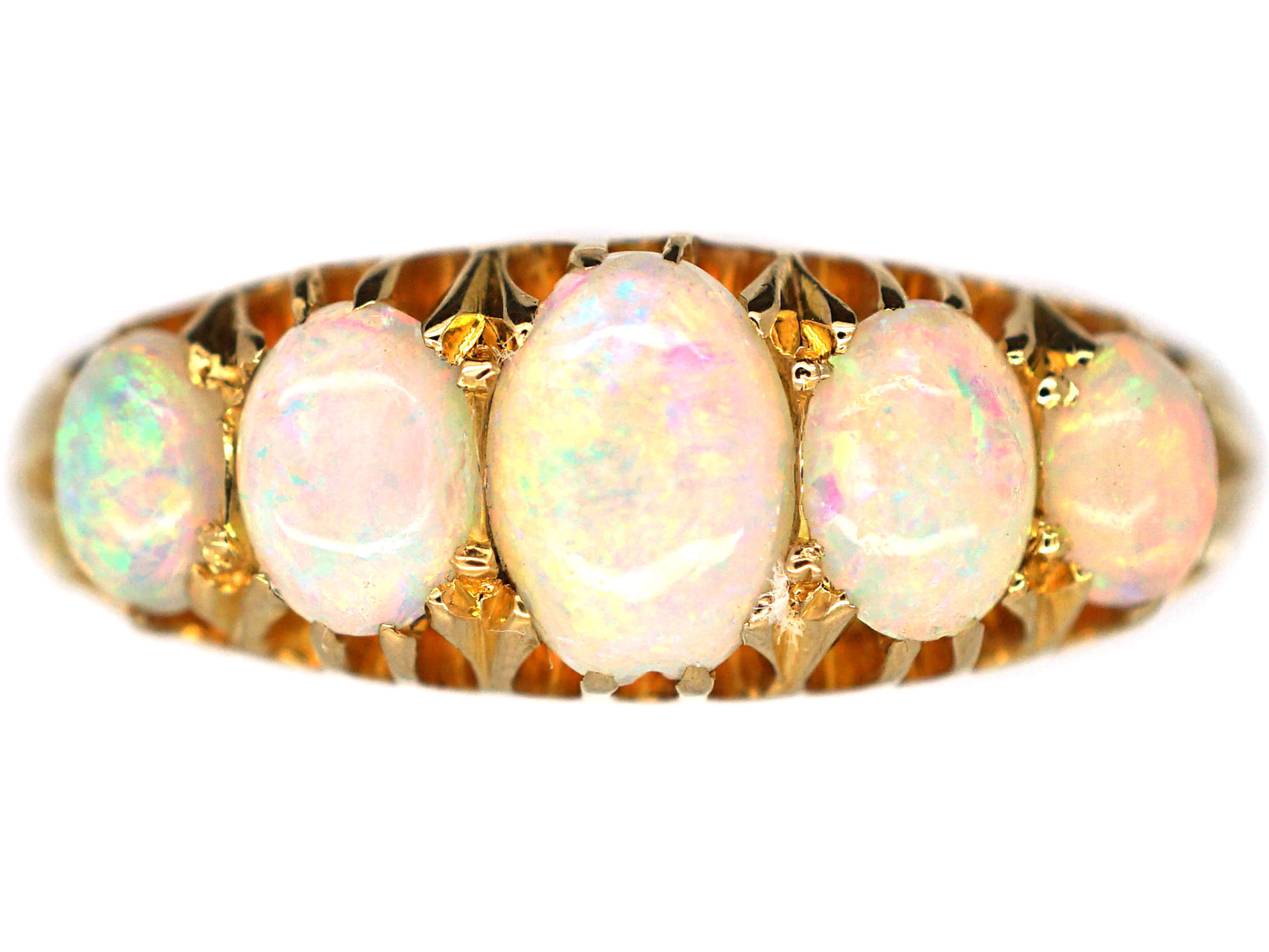 5 stone opal deals ring