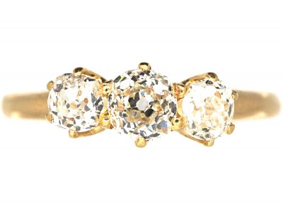 18ct Gold Three Stone Diamond Ring