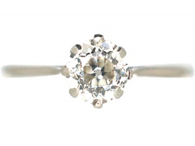 Art Deco Platinum & Diamond Solitaire Ring