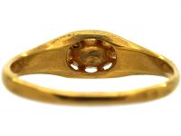 French Early 18th Century 18ct Gold, Rose Diamond Ring