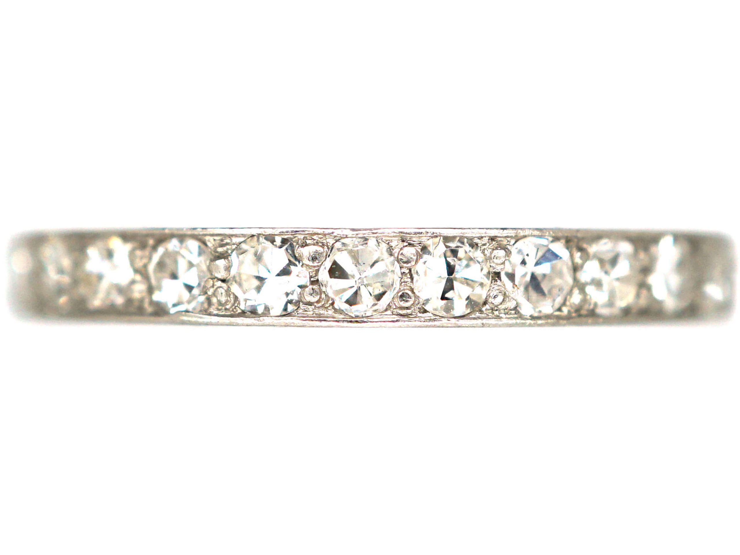 Art Deco 18ct White Gold Diamond Eternity Ring Art Deco 18ct White Gold Diamond Eternity Ring