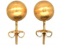 15ct Gold Ball Earrings
