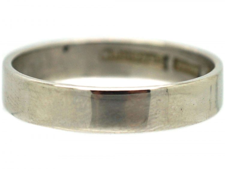 Platinum Wedding Band Ring by Charles Green & Son