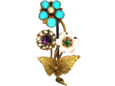 This is a stunning beautiful quality art deco 14ct 14k yellow gold peridot and pearl brooch