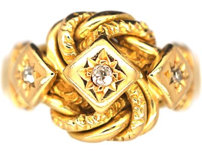 Edwardian 18ct Gold Knot Ring (494S) | The Antique Jewellery Company