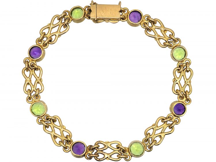 Edwardian 15ct Gold Suffragette Bracelet