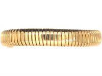 Retro Gas Pipe Flexible Tubogas 9ct Gold Bracelet