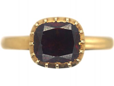 Victorian 18ct Gold & Garnet Ring