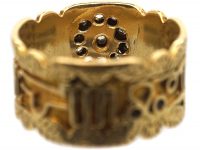 19th Century 18ct Gold Zodiac & 1811 Comet Ring set with Rose Diamonds