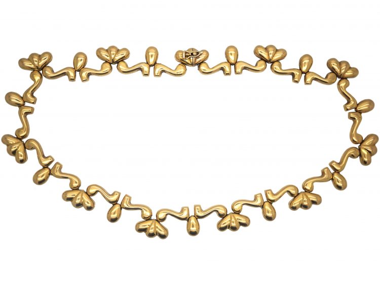 European 18ct Gold Statement Collar Necklace