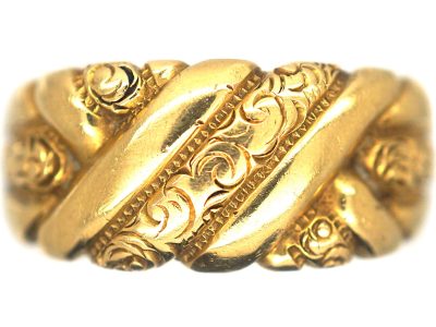 Edwardian 18ct Gold Keeper Ring