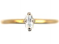 18ct Gold & Diamond Baguette Ring