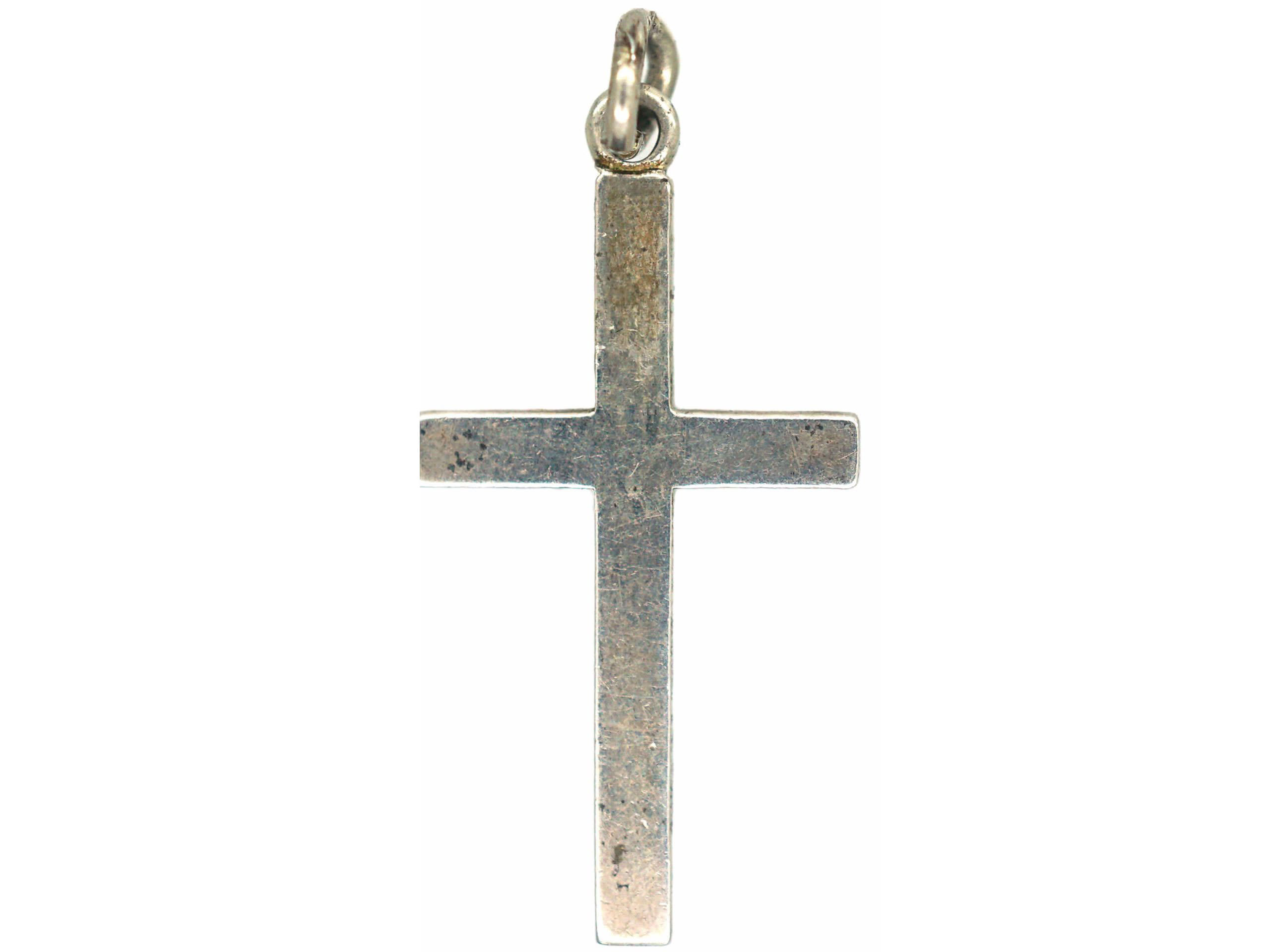 Silver Cross Pendant (554R) | The Antique Jewellery Company