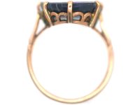 Art Deco 14ct Gold, Opal Doublet Ring