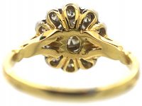 18ct Gold & Platinum, Diamond Daisy Cluster Ring