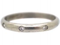 Platinum & Diamond Wedding Ring by Cartier