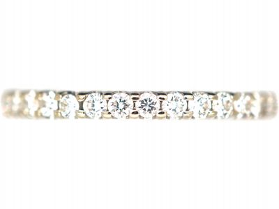 18ct White Gold & Diamond Narrow Eternity Ring