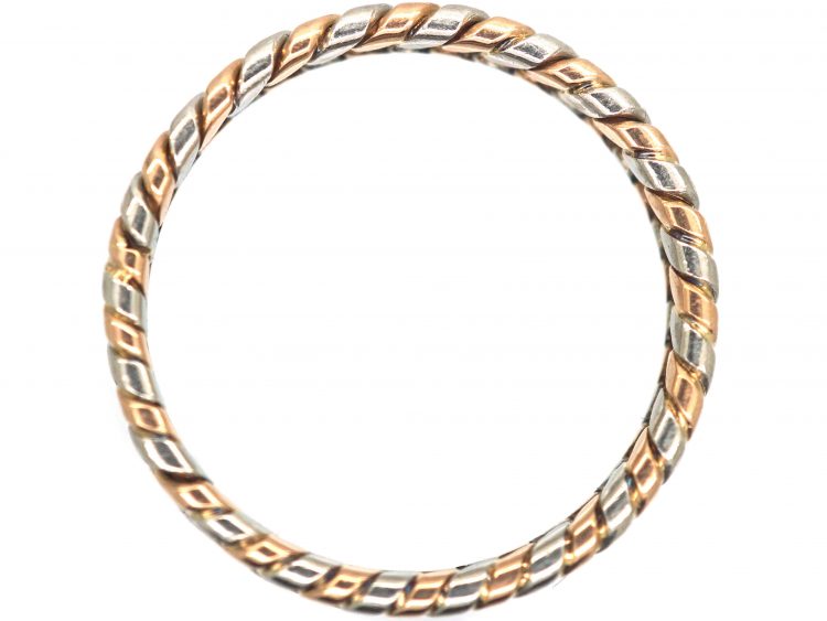 Edwardian 15ct Gold & Platinum Illusion Wedding Ring