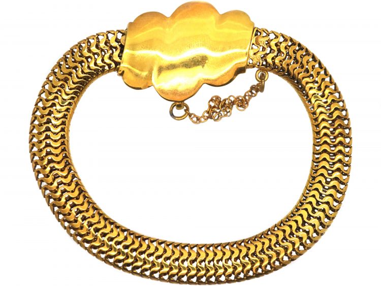 Victorian 15ct Gold with Triple Coil Motif Bracelet