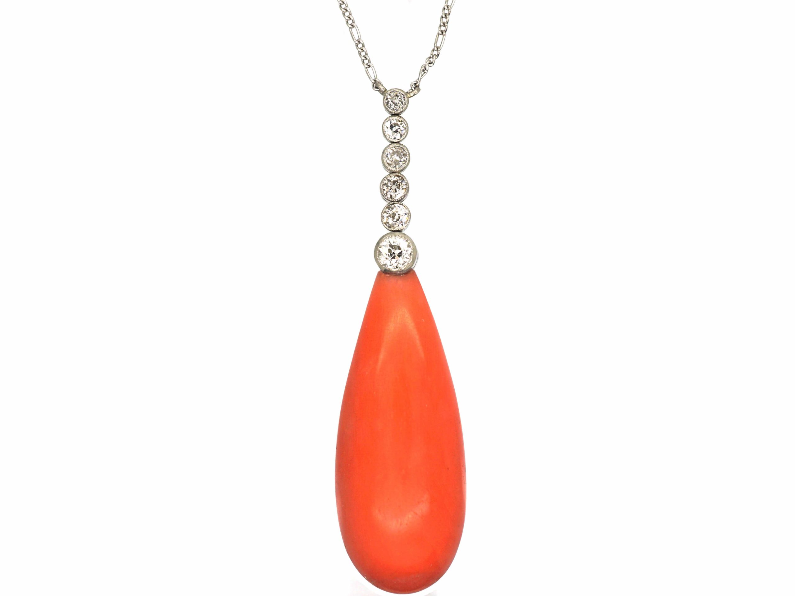 Coral 2025 pendant necklace