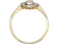 Art Deco 18ct Gold & Platinum, Diamond Navette Shaped Ring