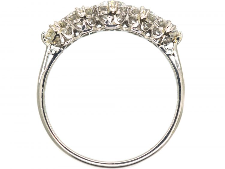 Art Deco Platinum Five Stone Diamond Ring