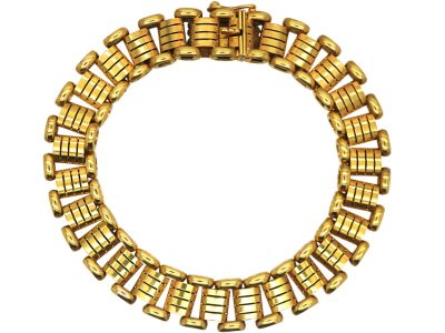 Edwardian 15ct Gold Articulated Bracelet