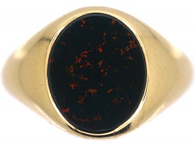 9ct Gold & Bloodstone Signet Ring