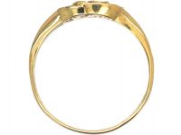 Edwardian 18ct Gold, Interlocking Circles Ring set with Sapphires & Diamonds