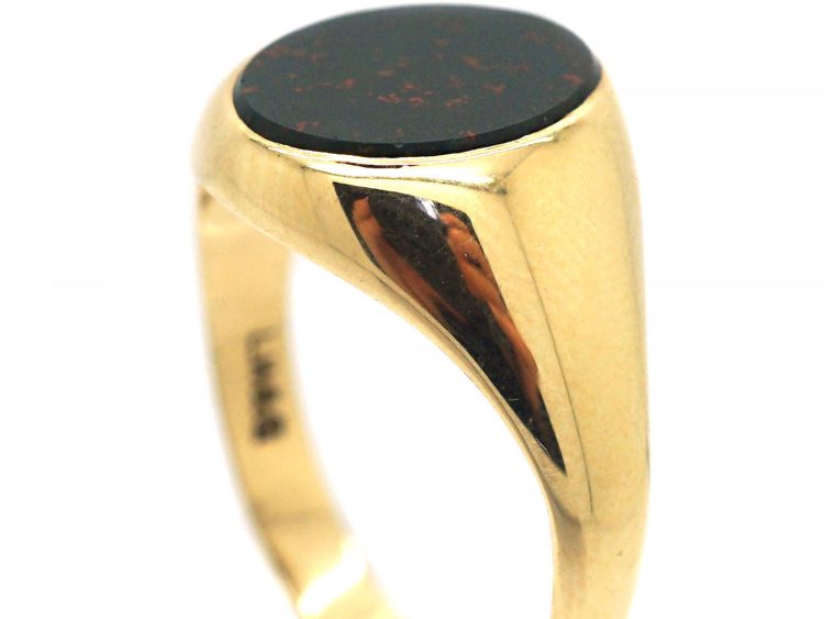 9ct Gold & Bloodstone Signet Ring