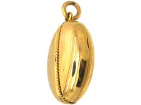 Victorian 15ct Gold Oval Shaped Locket