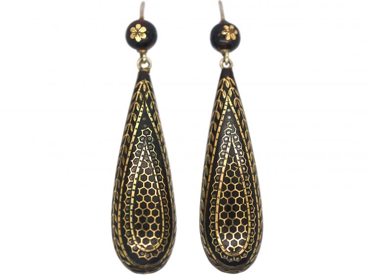 Victorian Pique Drop Earrings