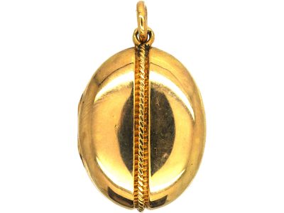 Victorian 15ct Gold Oval Shaped Locket