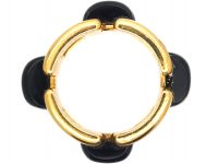 French 18ct Gold & Onyx Ring by Mauboussin