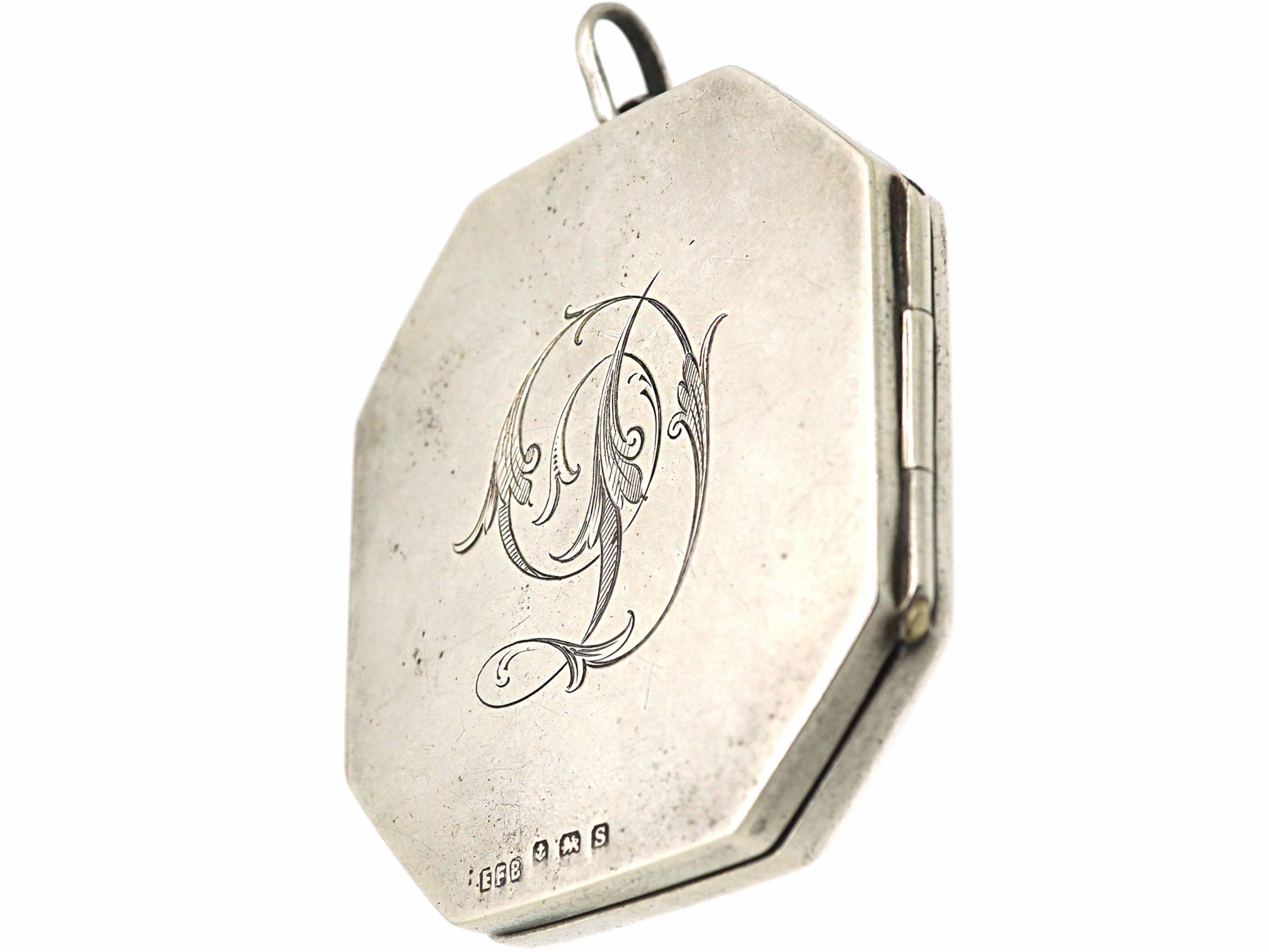Monogram Locket Necklace Dog Tag – Luxuria & Co.