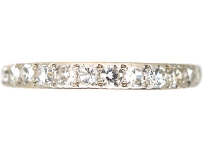 Art Deco 18ct Gold & Platinum, Half Eternity Ring