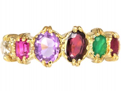 Regency 15ct Gold, Ring set with Gem Stones That Spell Regard