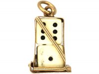 9ct Gold Two Dice Charm