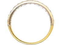 Art Deco 18ct Gold & Platinum, Half Eternity Ring