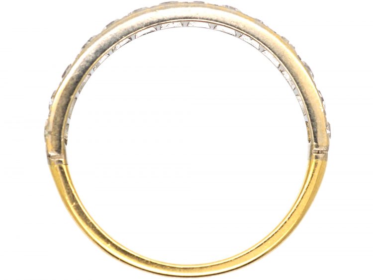 Art Deco 18ct Gold & Platinum, Half Eternity Ring